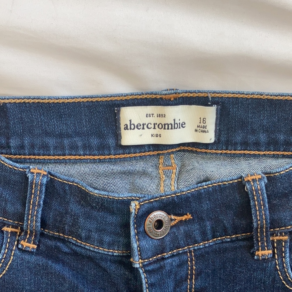 abercrombie girls skinny jeans, size 16